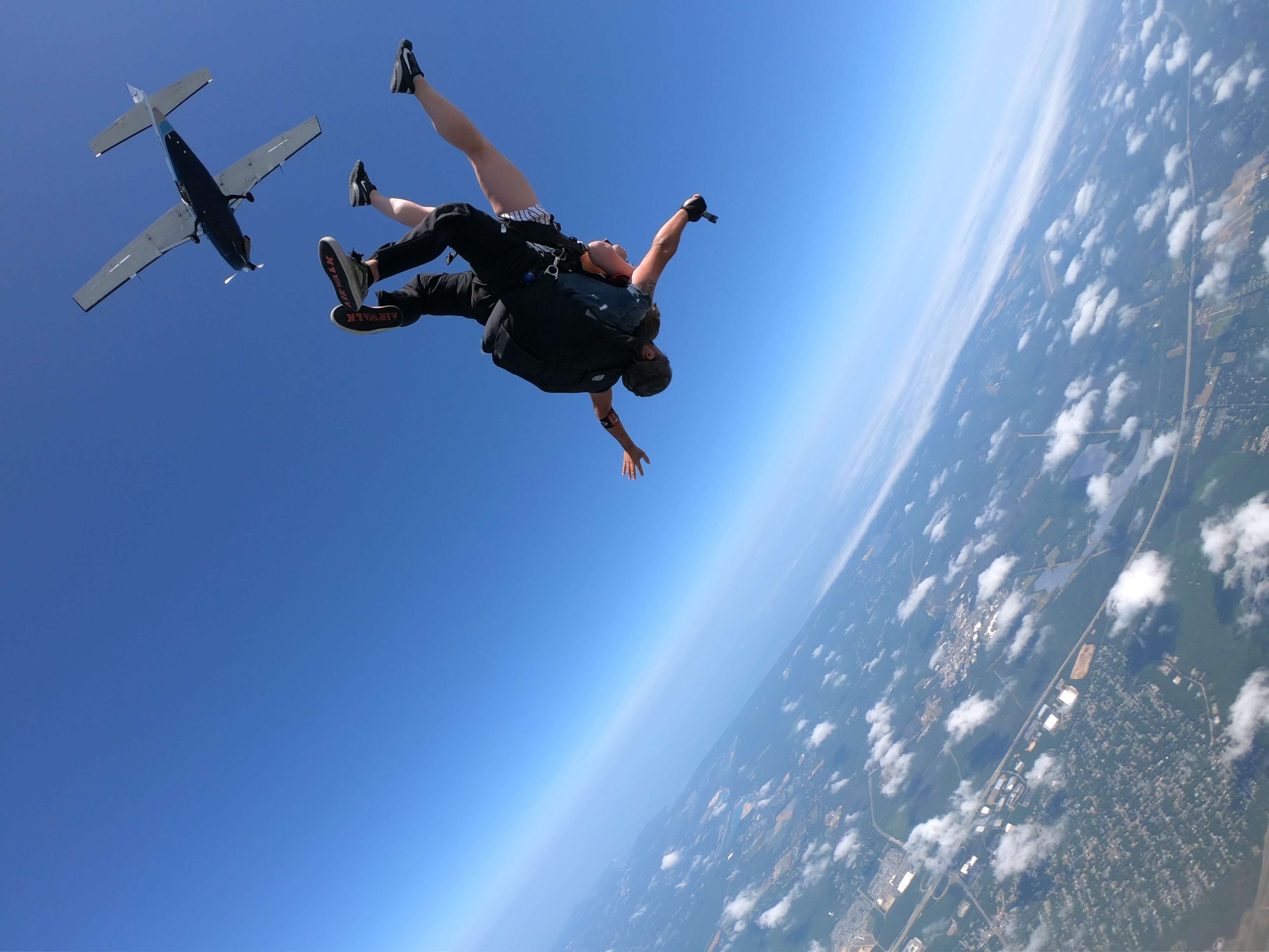 jumping out of the plane